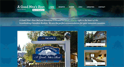 Desktop Screenshot of banffbedandbreakfast.net
